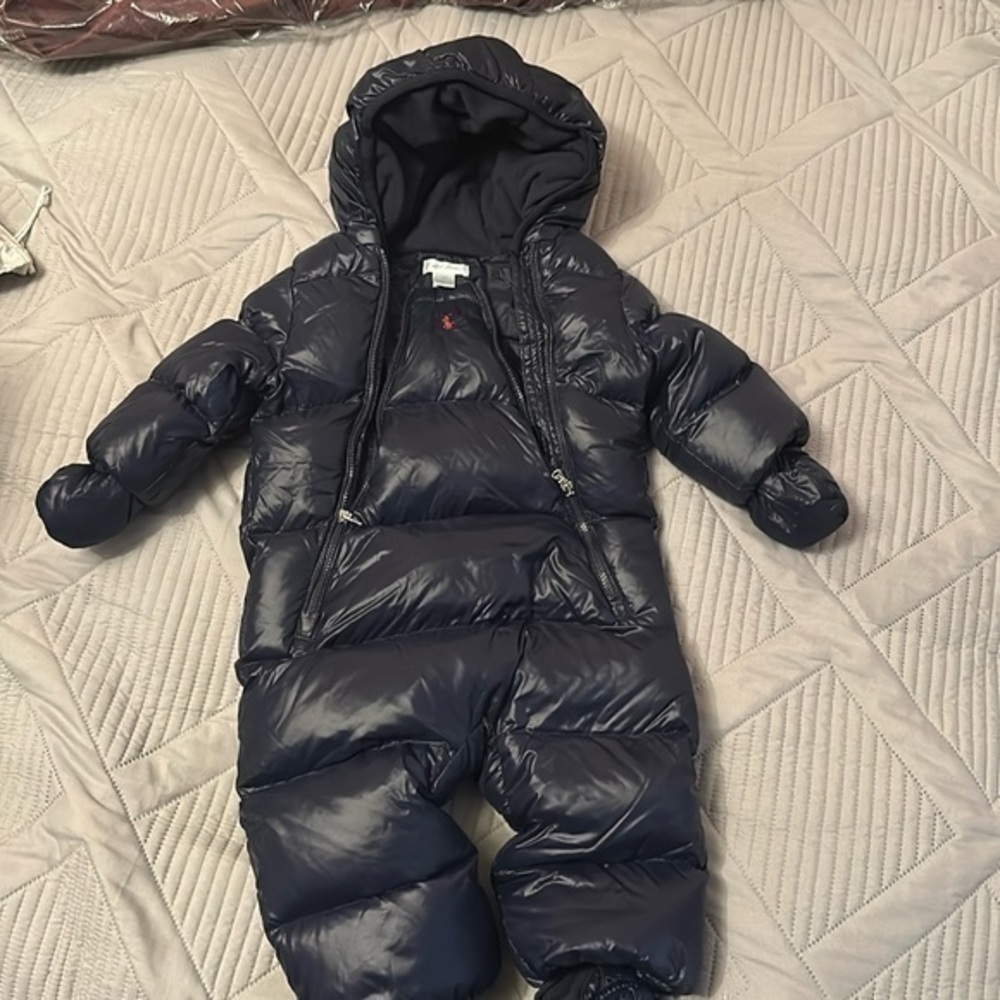 Ralph Lauren Navy Blue Kids Footie